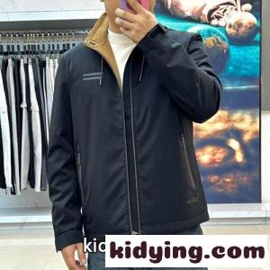 洗練された 中綿入り スタンドカラージャケット エルメネジルド・ゼニア ジャケット 偽物 ブラックkid26m8fOPf