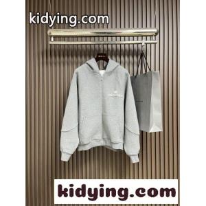 バレンシアガ コピー パーカー 偽物 カジュアル 定番 ジップアップパーカー グレーkid26ObWrqm