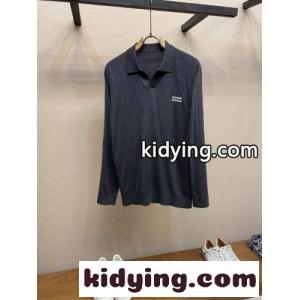 上品 カジュアル スキッパー ニットポロシャツ エルメネジルド・ゼニア ニット 偽物 グレーkid26TnK9fa