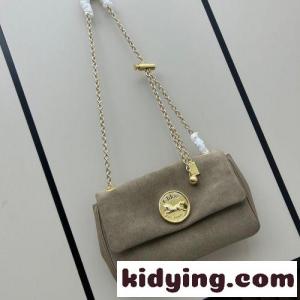 クロエ バッグ スーパーコピー カジュアル おしゃれ スエードChloé Heritage ショルダーバッグ カーキグリーンkid268XHLTD