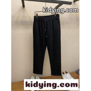 シンプル カジュアル スウェットパンツ エルメネジルド・ゼニア パンツ 偽物 ブラックkid26KfWHDC