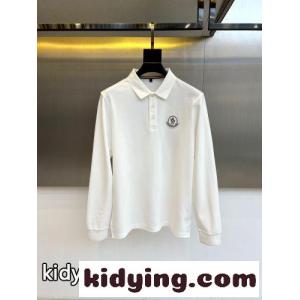 上品 カジュアル 長袖 ポロシャツ モンクレール スーパーコピー Tシャツ 偽物 ホワイトkid26uWzSLD