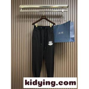 カジュアル ロゴ入り スウェットパンツ ドルチェ&ガッバーナ コピー パンツ 偽物 ブラックkid26C8zqSb