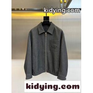 洗練された カジュアル デニム ブルゾン クリスチャン・ディオール コピー ジャケット 偽物 グレーkid26bSvuye