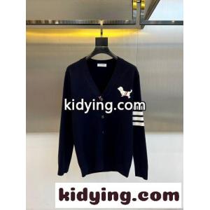 トムブラウン スーパーコピー ニット 偽物 カジュアル 定番 Vネック カーディガン ネイビーkid26r0DGbC