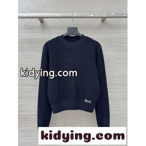 洗練された 上品 ロゴ クルーネック ロエベ コピー セーター コピー ネイビーkid26rW5f4j