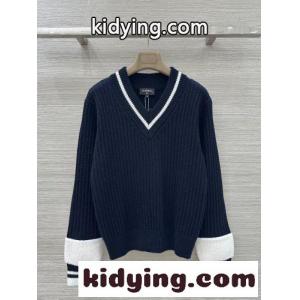 シャネル コピーブランド セーター コピー カジュアル カシミヤ混 Vネックプルオーバーkid26OH9DSb