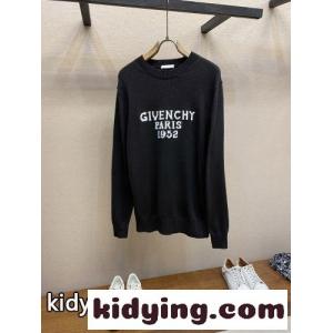 カジュアル 洗練された ロゴ入り プルオーバー ジバンシィ コピー セーター スーパーコピー ブラックkid261TTPjm