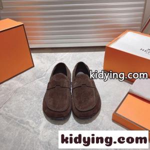 エルメス コピーブランド モカシン スーパーコピー レディース 上品 スエード Lazyモカシン コーヒーkid26nK1XHz