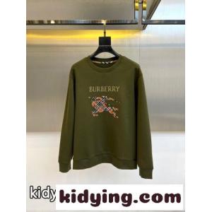 シンプル おしゃれ ロゴ入り スウェットシャツ バーバリー ブランド コピー Tシャツ 偽物 グリーンkid26rWD4fa