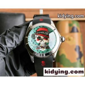 目を引く スカルモチーフ メンズウォッチ コルム 時計 コピー 46mm 腕時計kid26P155nC