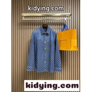 洗練された カジュアル GG デニムシャツ グッチ コピー シャツ 偽物 トップスkid264nqKLb