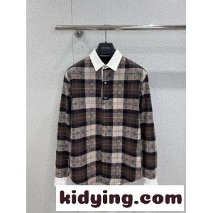 モノグラム フランネル ロングスリーブ ポロシャツ ルイ・ヴィトン Tシャツ コピー ユニセックスkid268v095z