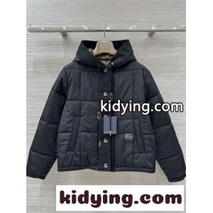 リップストップ キルティング フード ジャケット ルイ・ヴィトン ダウンジャケット コピー ブラックkid26iOrS5j