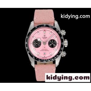 目を引く ピンク チューダー 時計 コピー 41mm ウォッチ ファッションkid26q019fq