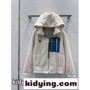 モノグラムアクセント フリースジャケット ルイ・ヴィトン ジャケット コピー ホワイトkid26KTbauu