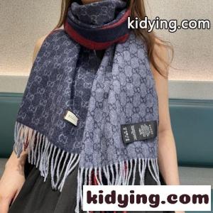 GGパターン カシミヤ マフラー グッチ ブランド コピー スカーフ 偽物 ユニセックスkid26P1j0ji