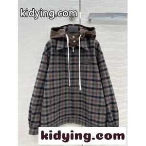 ミュウミュウ ブランド コピー ジャケット コピー スタイリッシュ ギンガムチェック ブルゾンkid26KbqSbq