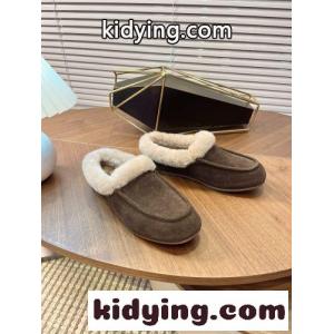 UGG スエード ムートン シューズ アグ モカシン スーパーコピー シンプル ブラウンkid26SPXHzu
