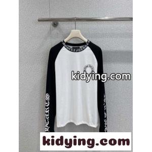 クロムハーツ コピーブランド Tシャツ 偽物 コットン ロゴプリント ラグランスリーブ 長袖Tシャツkid26eqma8j