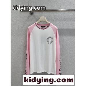 ロゴプリント ラグランスリーブ 長袖Tシャツ クロムハーツ コピー Tシャツ 偽物 コットンkid26ryquuu