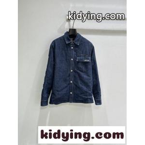 ユニセックス ロゴプリント デニムシャツ クロムハーツ コピーブランド シャツ 偽物kid26jG9bCa