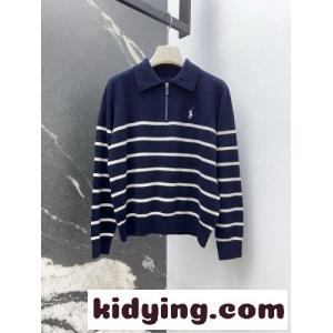 ボーダー柄 ハーフジップ ポロニット ラルフローレン セーター 偽物 ネイビーkid26zWvCOz