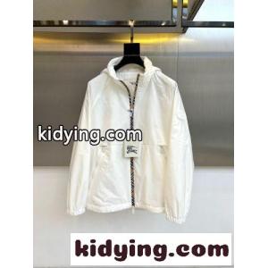カジュアル フード収納可能 2WAY ジャケット バーバリー ブランド コピー ジャケット 偽物 ホワイトkid26DWHDSj