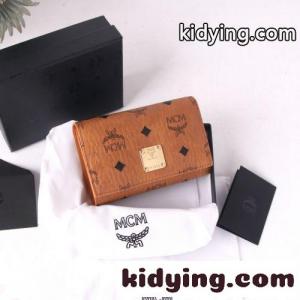 コンパクト エムシーエム スーパーコピー 財布 スーパーコピー 3つ折り財布 ウォレット ブラウンkid26eiaCqy