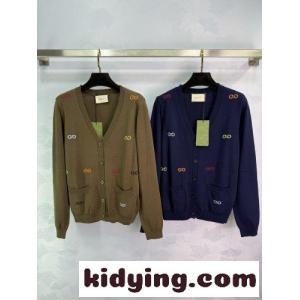 お洒落 合わせやすい Vネック カーディガン グッチ コピー ニット 偽物 トップスkid26D8feyi