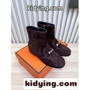 大人気 エルメス ブランド コピー ケルシーアンクルブーツ スーパーコピー スエード ショートブーツkid26nCSTbC