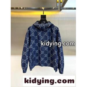 カジュアル GG フード付きジャケット グッチ スーパーコピー ジャケット 偽物 ブルーkid268raCGn