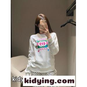カジュアル ロゴ コットン グッチ ブランド コピー Tシャツ 偽物 クルーネック スウェットシャツ ホワイトkid26yGb0Tb