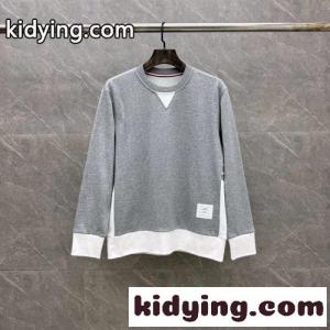 カジュアル コットン スウェットシャツ トムブラウン コピー Tシャツ 偽物 グレーkid260T1vCi