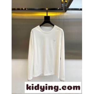 シンプル コットン 長袖Tシャツ ルイ・ヴィトン Tシャツ コピー ホワイトkid26Hr0Dey