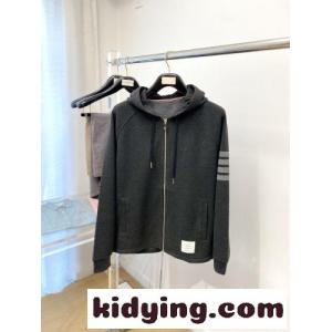カジュアル 定番 ジップアップパーカー トムブラウン コピーブランド パーカー 偽物 ダークグレーkid26XDGvam