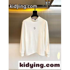 シンプル 上品 合わせやすい 長袖Tシャツ モンクレール ブランド コピー Tシャツ 偽物 ホワイトkid26y0riiC