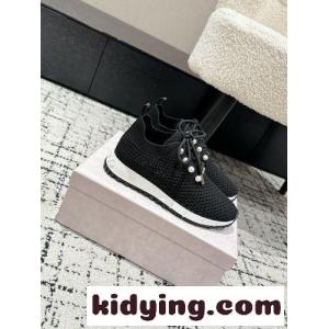 クロシェニットローカットスニーカー ジミーチュウ コピー スニーカー スーパーコピー ブラックkid26CSPLbu