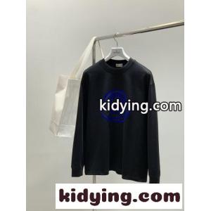 カジュアル ロゴ入り クルーネック 長袖Tシャツ モンクレール スーパーコピー Tシャツ 偽物 ブラックkid26fWbqOf