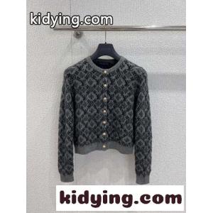 ルイ・ヴィトン ニット コピー モノグラム クルーネック カーディガン グレーkid269bKHbm