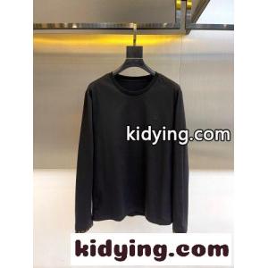 シンプル コットン 長袖Tシャツ ルイ・ヴィトン Tシャツ コピー ブラックkid26LX5bia