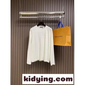 エンボスLVロングスリーブTシャツ ルイ・ヴィトン Tシャツ スーパーコピー ホワイトkid26Wbui4n