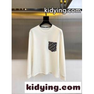シンプル 上品 クルーネック 長袖Tシャツ クリスチャン・ディオール コピーブランド Tシャツ コピー ホワイトkid26vWTHXz