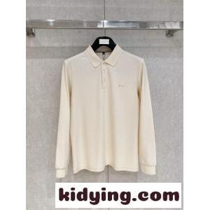 上品 コットン ロゴ 長袖 ポロシャツ ヒューゴ・ボス Tシャツ コピー ホワイトkid26a8DS1r