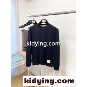 定番 お洒落 長袖Tシャツ トムブラウン コピー Tシャツ 偽物 クルーネック ネイビーkid26DqOjSf