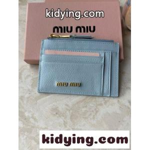 ミュウミュウ スーパーコピー 財布 コピー 上品 シンプル カードケース コインケース ブルーkid26XDKXvm