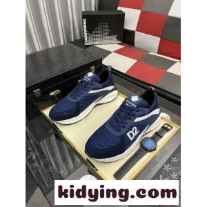 カジュアル 合わせやすい ディースクエアード コピーブランド スニーカー 偽物 メンズ レディース ブルーkid26yWDObm