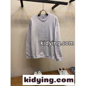 定番 ロゴ入り スウェットシャツ ロエベ コピーブランド Tシャツ コピー クルーネック グレーkid268jKDii