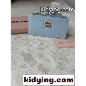 上品 シンプル カードケース ミュウミュウ スーパーコピー 財布 コピー コインケース ブルーkid26THDaiC
