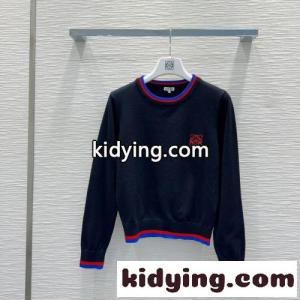 ロエベ スーパーコピー セーター コピー 定番 合わせやすい ウール ニット クルーネック ブラックkid26ueqGja